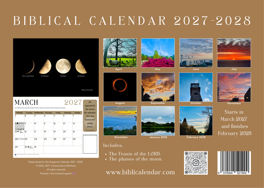 Pre-order Rakiah Biblical Calendar 2027-2028